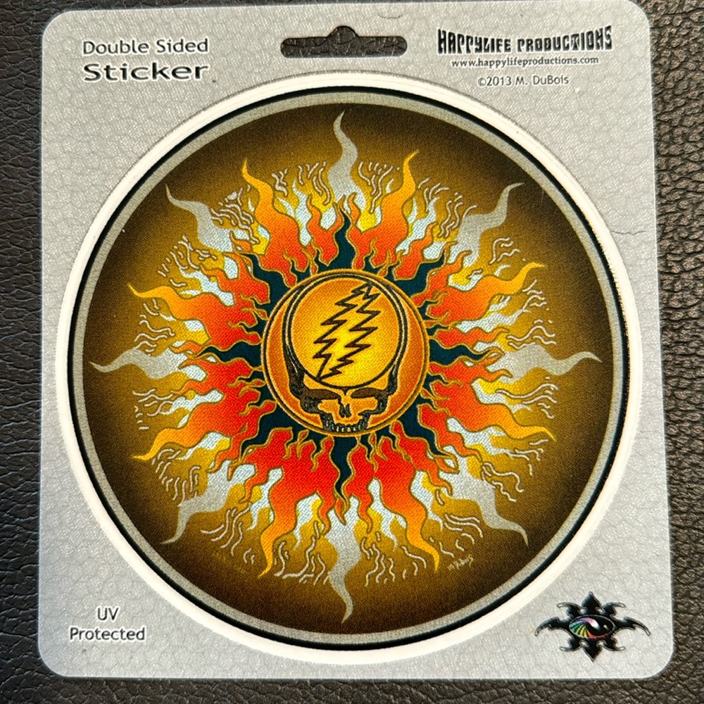 Double sided Grateful Dead sticker